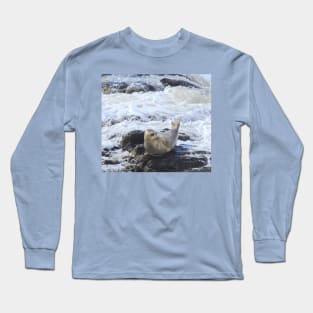 Harbor seal, marine life, wildlife, Pacific Pup Long Sleeve T-Shirt